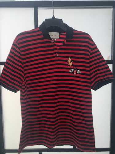 Gucci Gucci Stretch Cotton Striped Polo Shirt