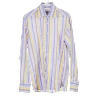 Ted Baker Ted Baker Yellow Purple Striped Button F