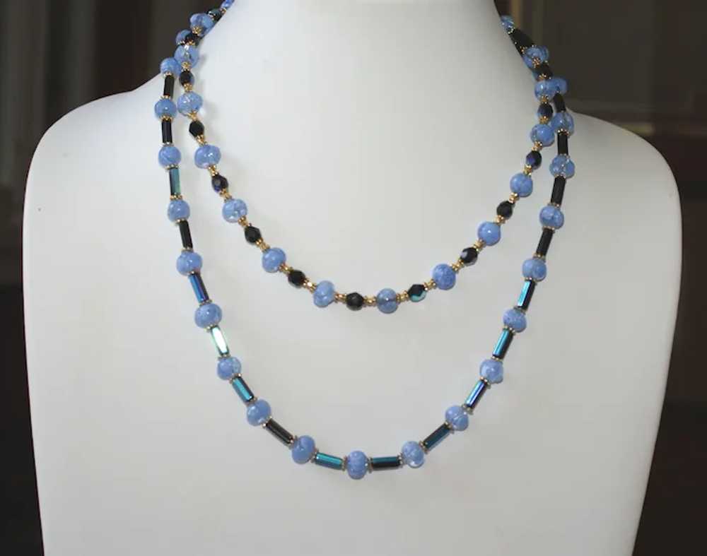 Vintage Venetian Glass  and Czech Glass Necklace - image 10
