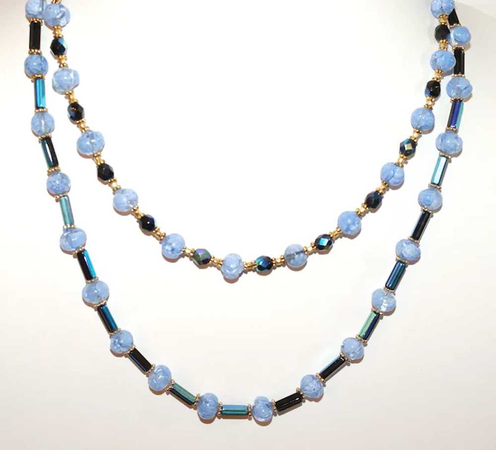 Vintage Venetian Glass  and Czech Glass Necklace - image 4