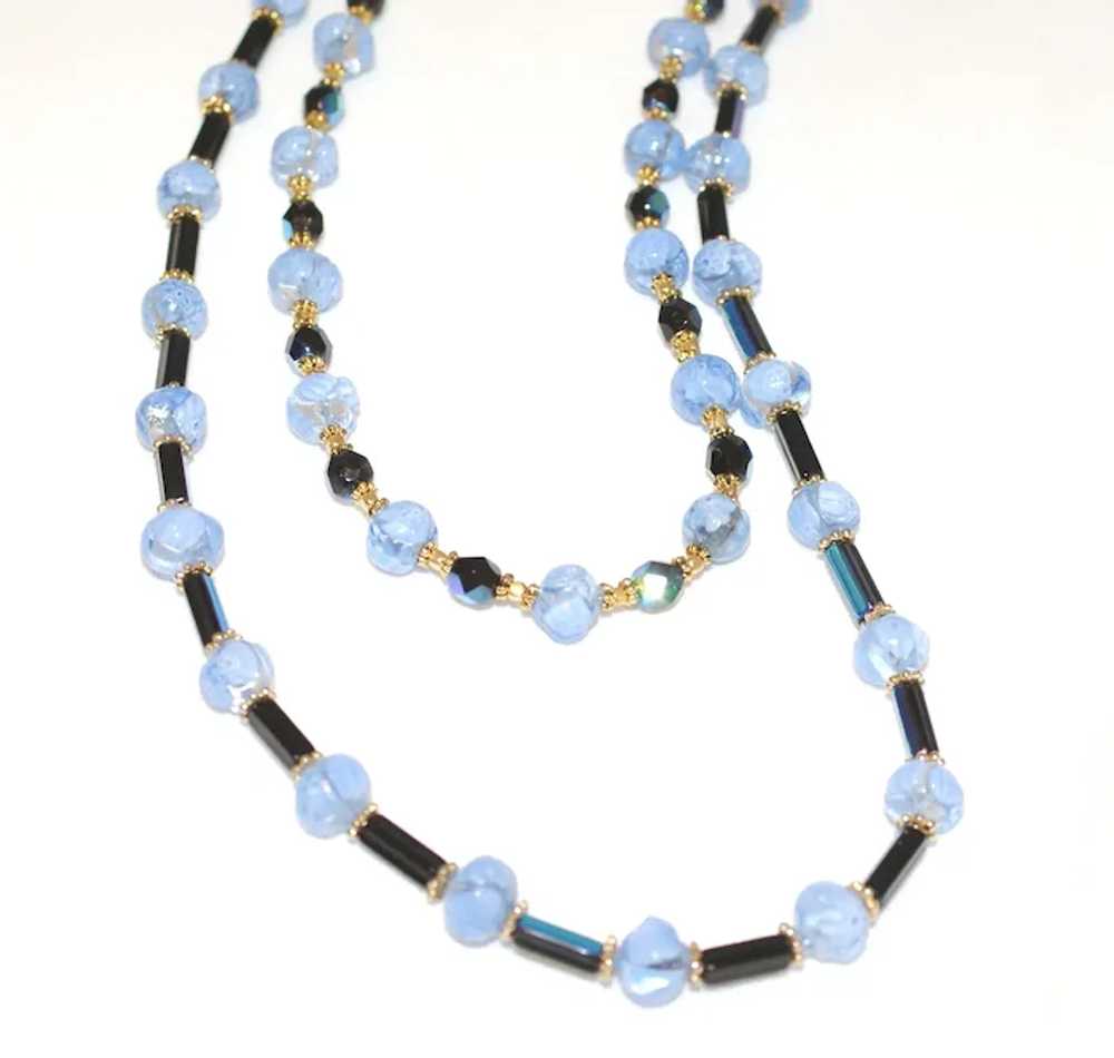 Vintage Venetian Glass  and Czech Glass Necklace - image 5