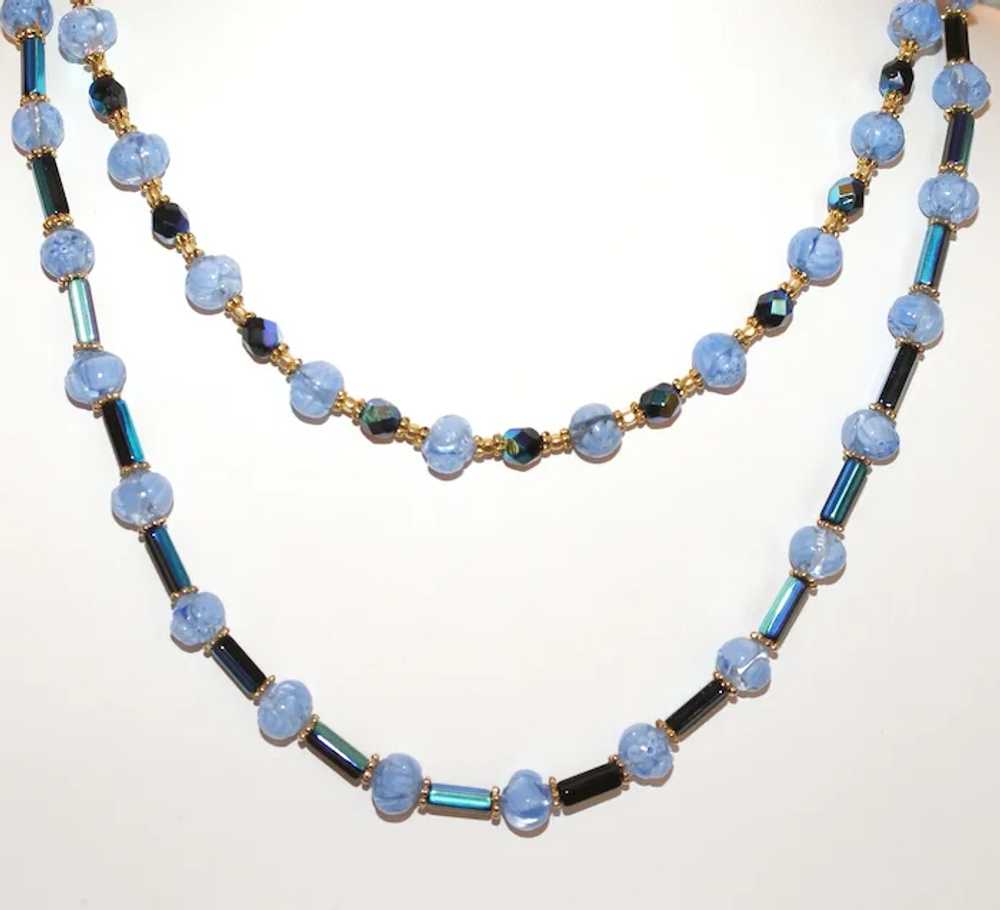 Vintage Venetian Glass  and Czech Glass Necklace - image 6