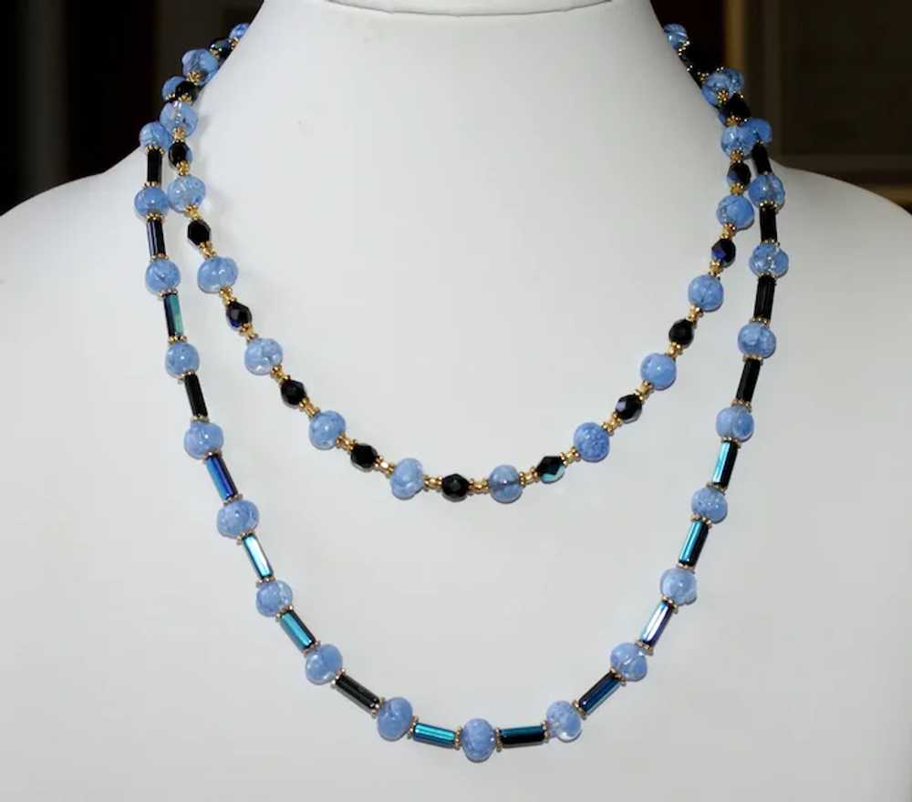 Vintage Venetian Glass  and Czech Glass Necklace - image 9