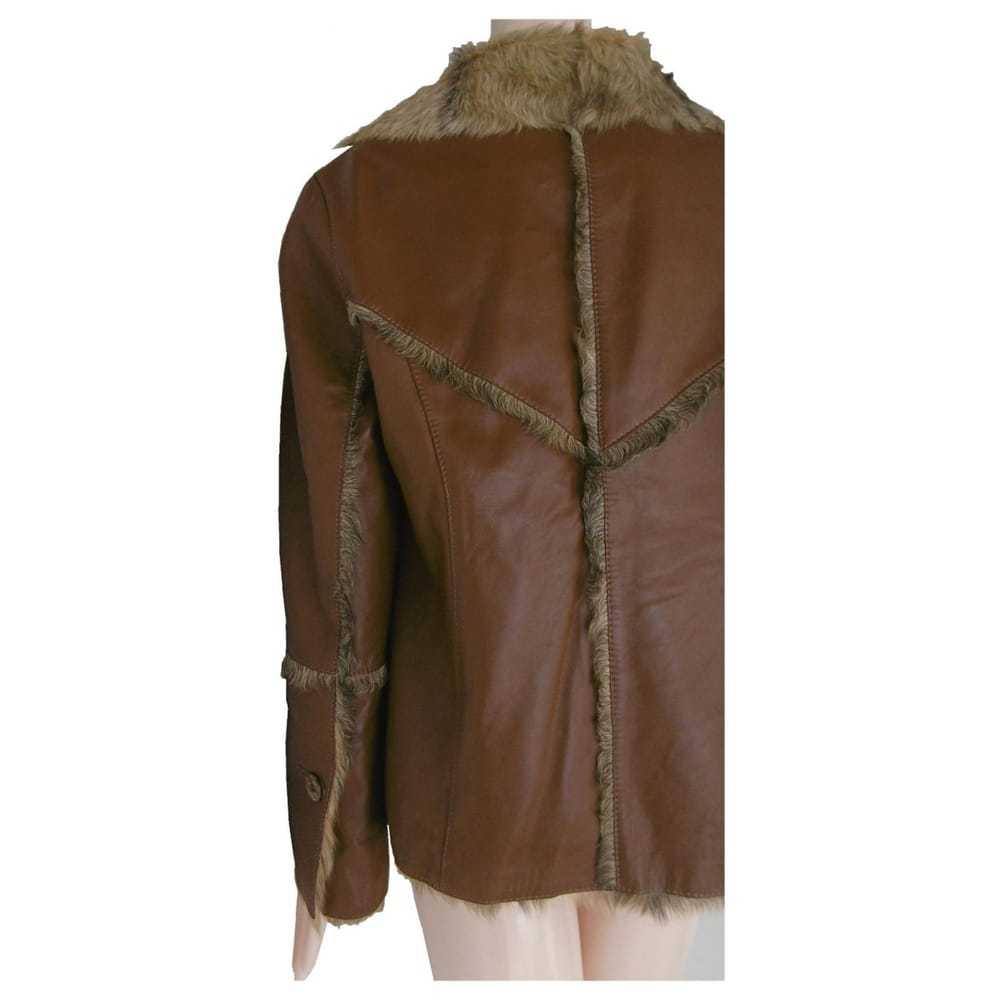 Balmain Leather biker jacket - image 6