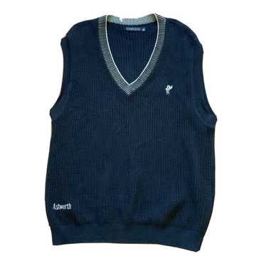Ashworth Ashworth Golf Mens Black Cotton Sweater V