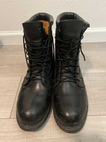 Combat Boots × Vintage Black army combat boots