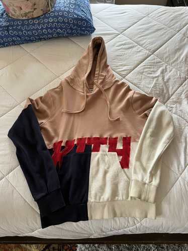Kith Kith Tri Color Block Hoodie Pink White Navy