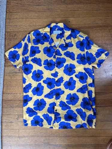 Topman TOPMAN Short Sleeve Floral Shirt