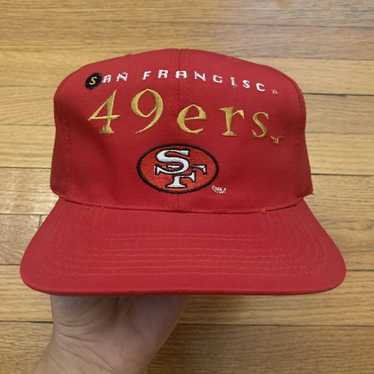 Vintage 49ers San Francisco Drew Pearson Snapback Hat Color Block Niners