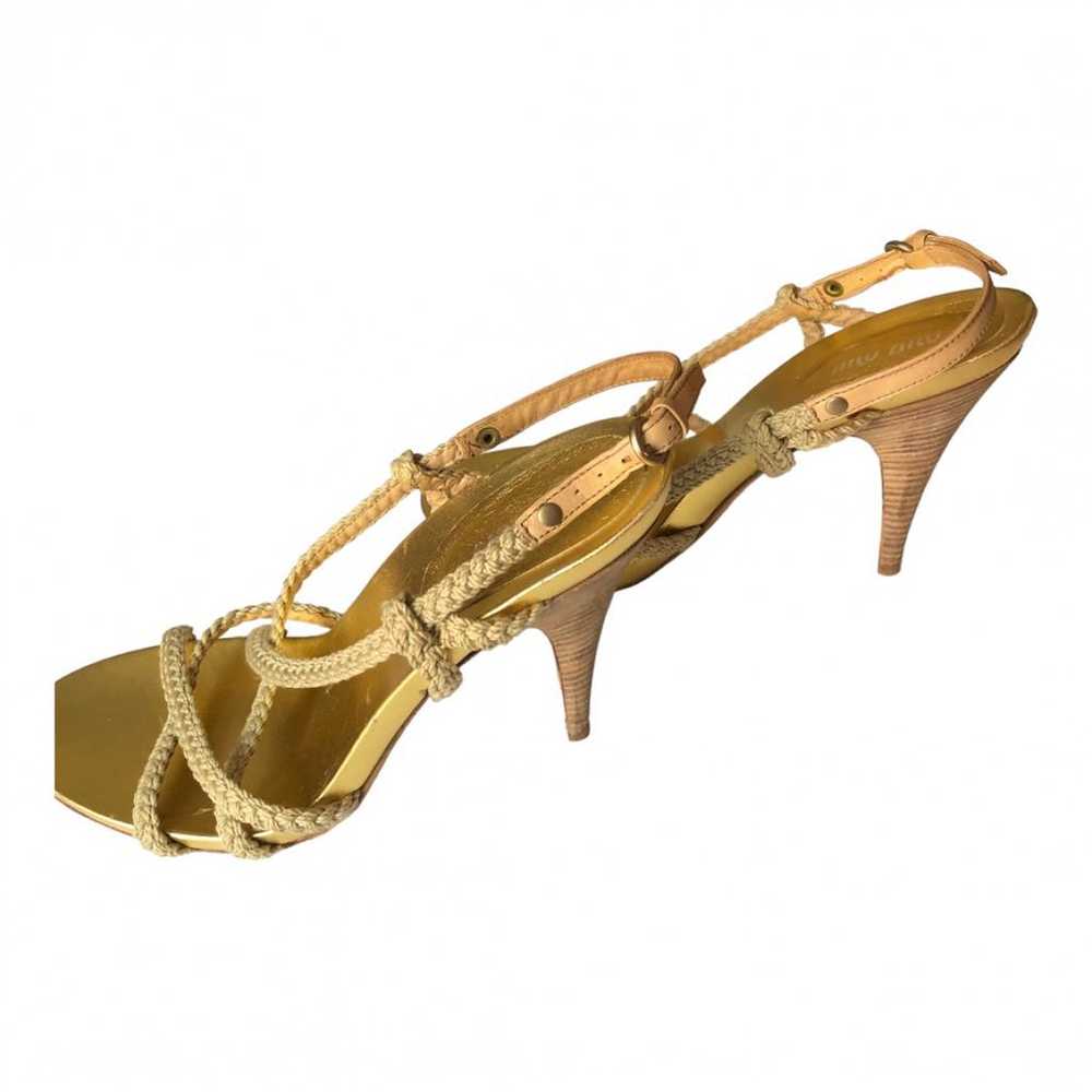 Miu Miu Leather sandal - image 2