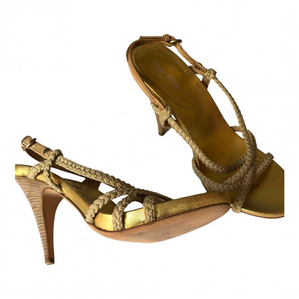 Miu Miu Leather sandal - image 5