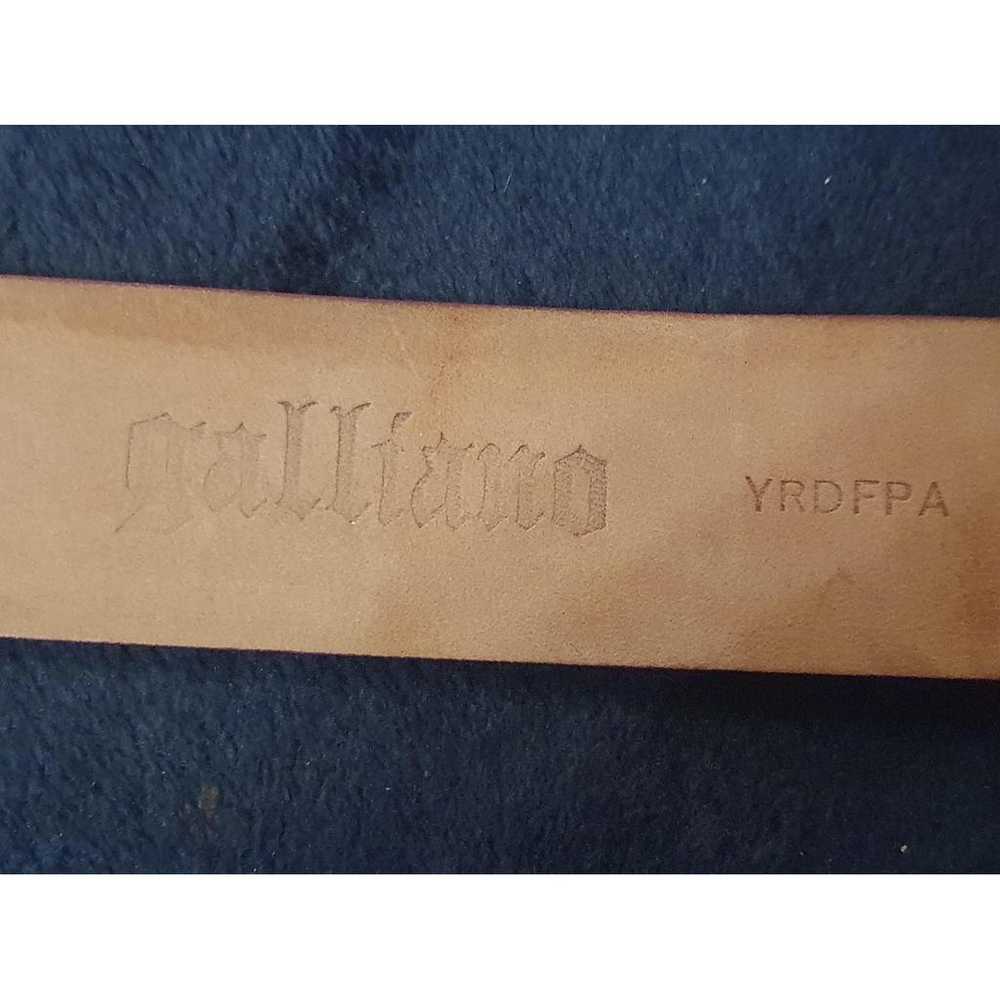Galliano Leather belt - image 7