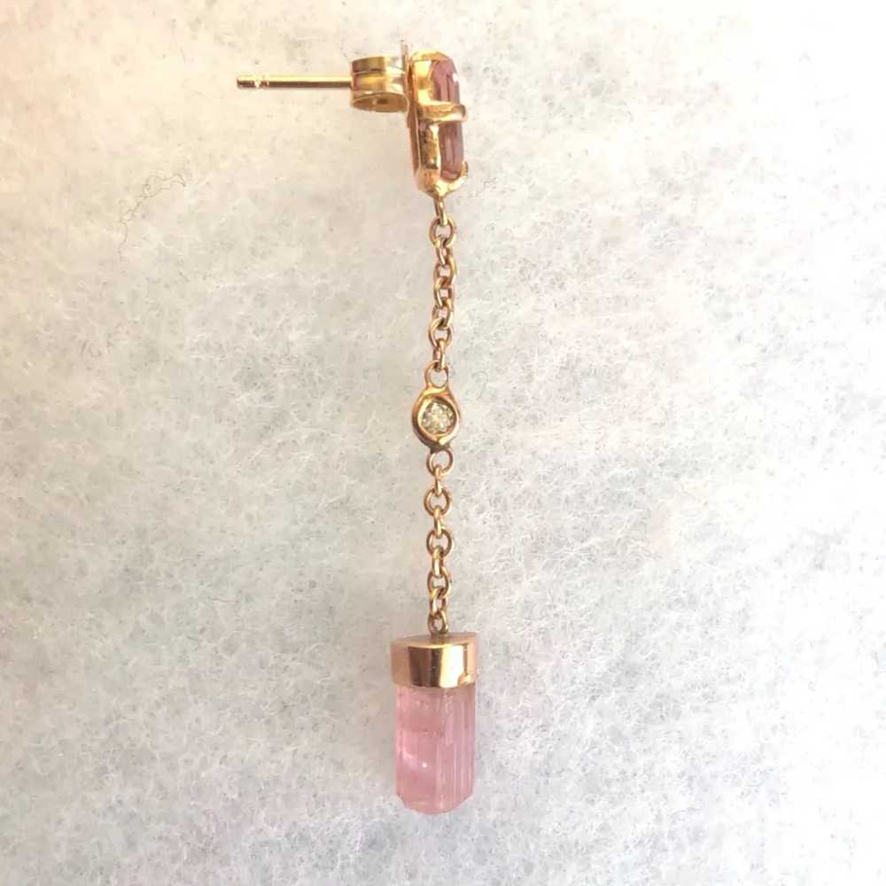 Jacquie Aiche Pink gold earrings - image 5