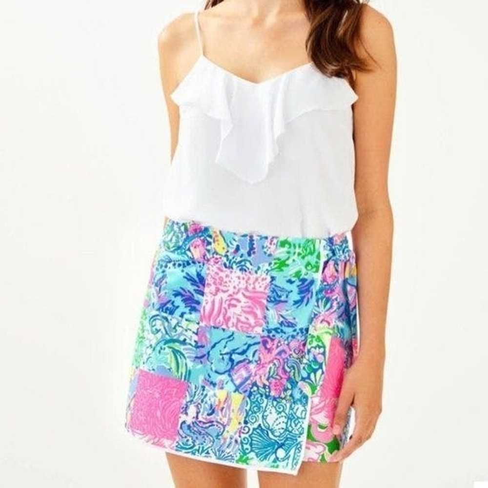 Other Lilly Pulitzer Pink Blue Simona Mini Skort … - image 1