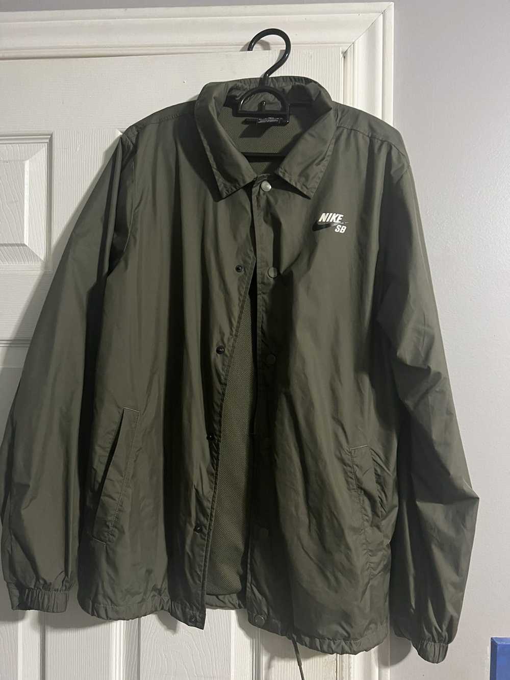 Nike Olive Green Nike SB coaches jacket XS fits OS - image 1