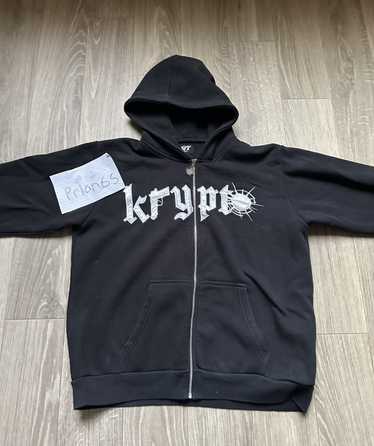 Krypt0 wrld zip up selling hoodie