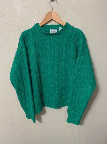 Coloured Cable Knit Sweater × Vintage Vintage Cape
