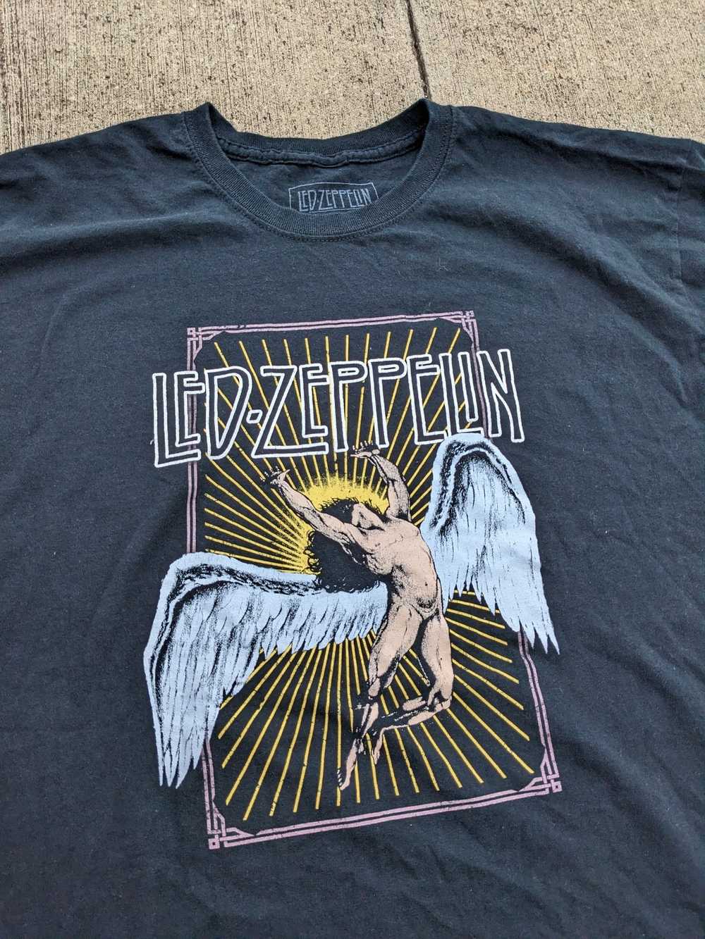 Led Zeppelin × Rock T Shirt × Rock Tees Led Zeppe… - image 2