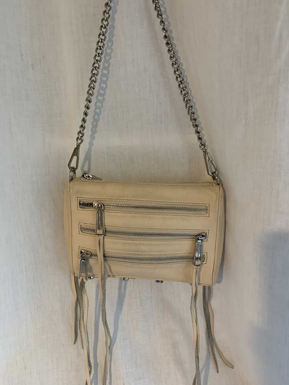 Rebecca Minkoff Cream Rebecca Minkoff 5 zip cross… - image 1