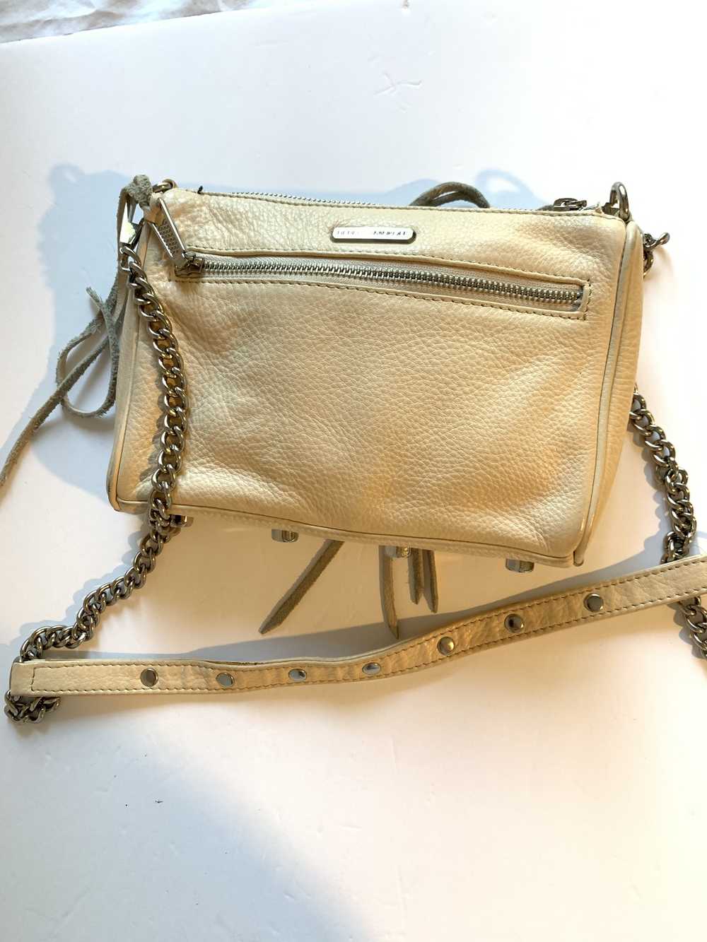 Rebecca Minkoff Cream Rebecca Minkoff 5 zip cross… - image 5