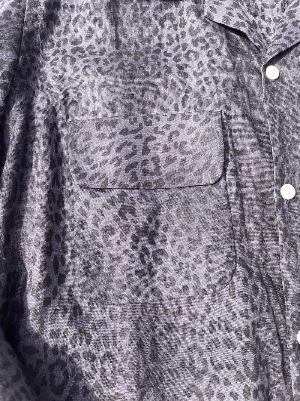 Needles Needles raw hem leopard print shirt - image 3