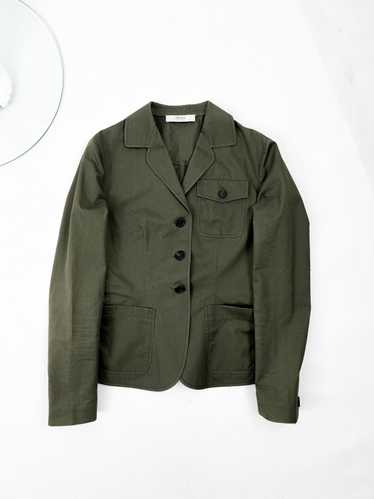 Prada Prada olive green blazer jacket - image 1