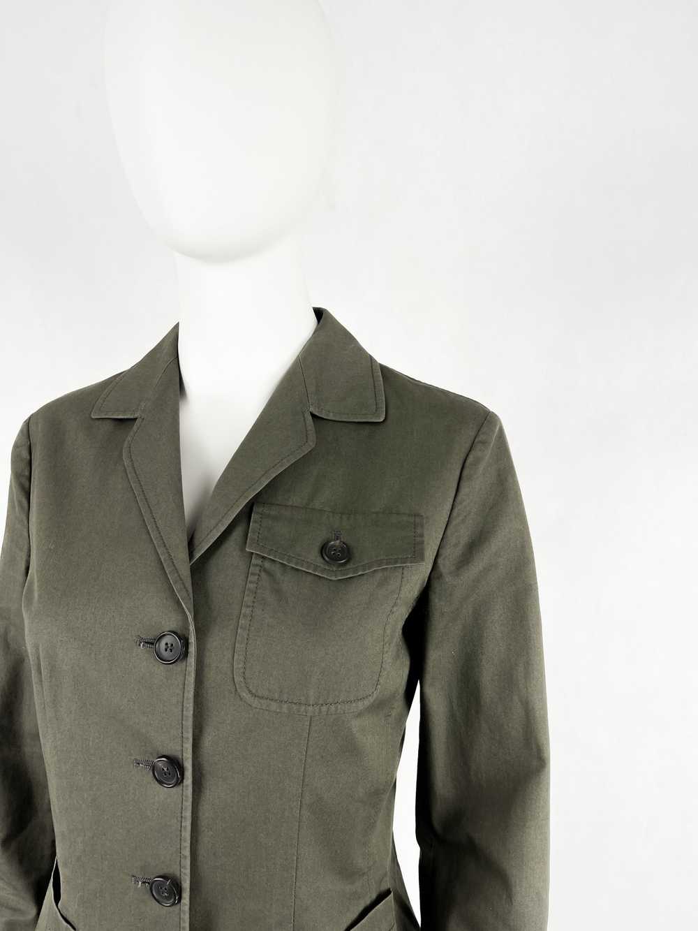 Prada Prada olive green blazer jacket - image 3