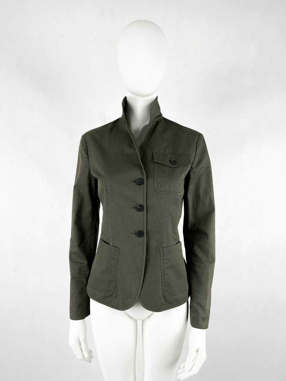 Prada Prada olive green blazer jacket - image 5