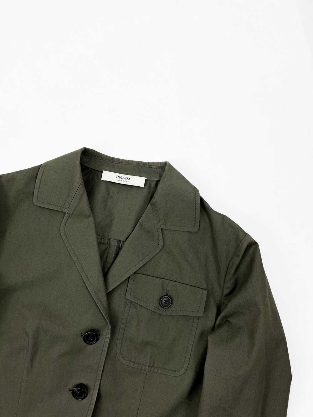 Prada Prada olive green blazer jacket - image 6
