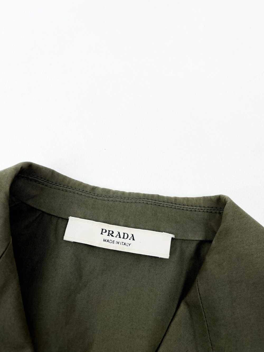 Prada Prada olive green blazer jacket - image 7
