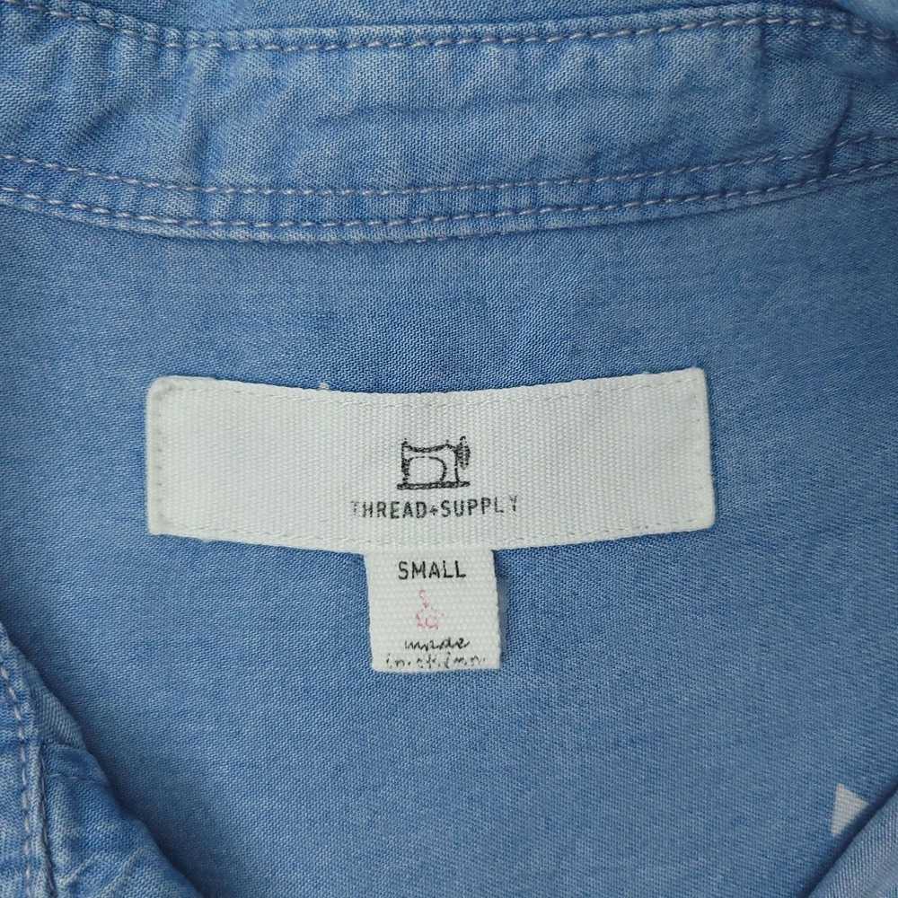 Other Thread Supply Tab Sleeve Chambray Raw Hem D… - image 12