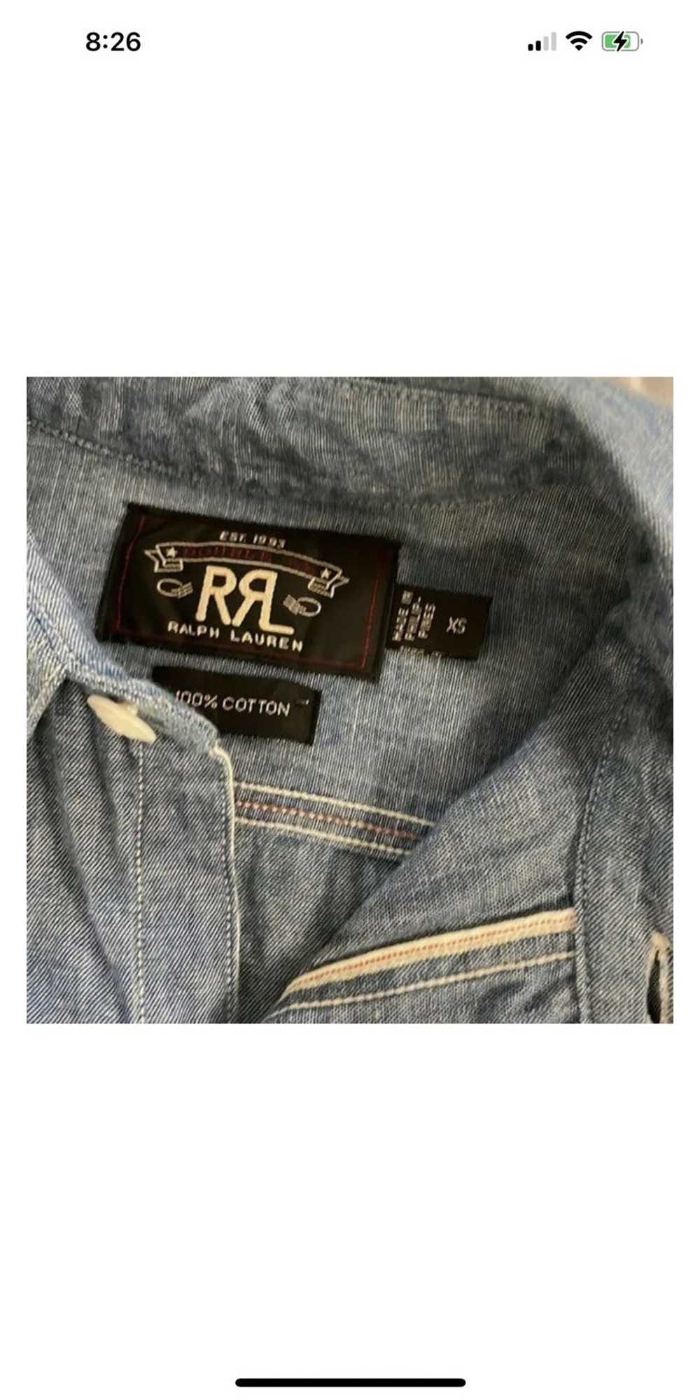 RRL Ralph Lauren Japanese Selvedge Chambray Works… - image 6