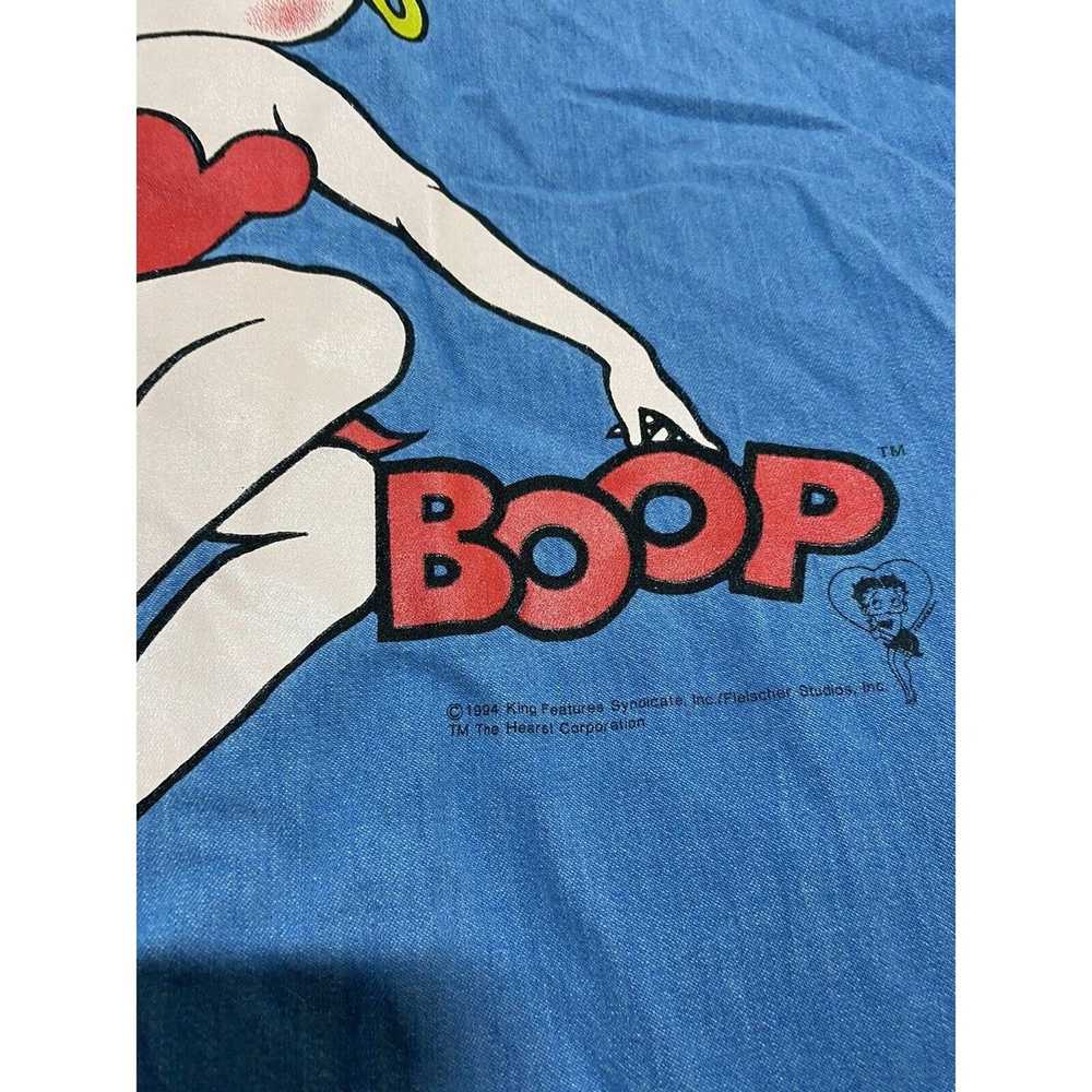 Vintage Vintage 90s Ladies Denim Betty Boop Shirt… - image 6
