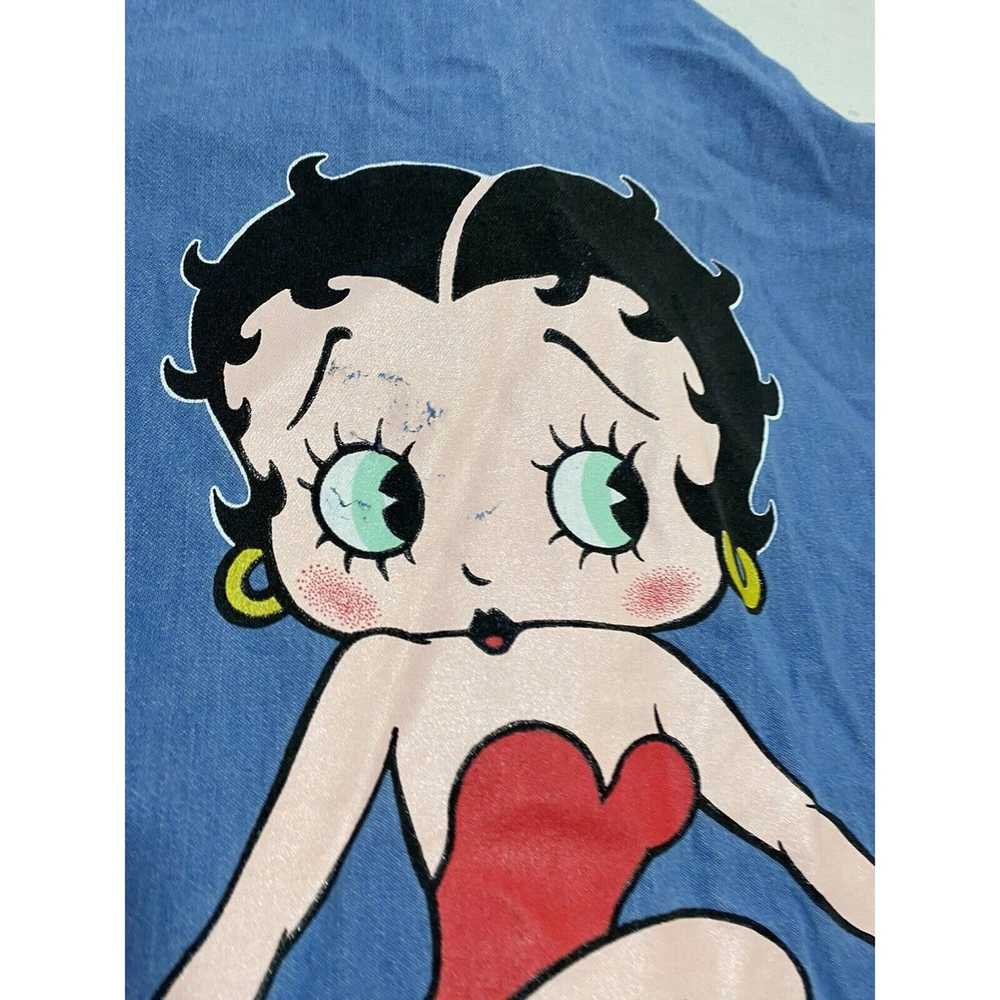 Vintage Vintage 90s Ladies Denim Betty Boop Shirt… - image 7