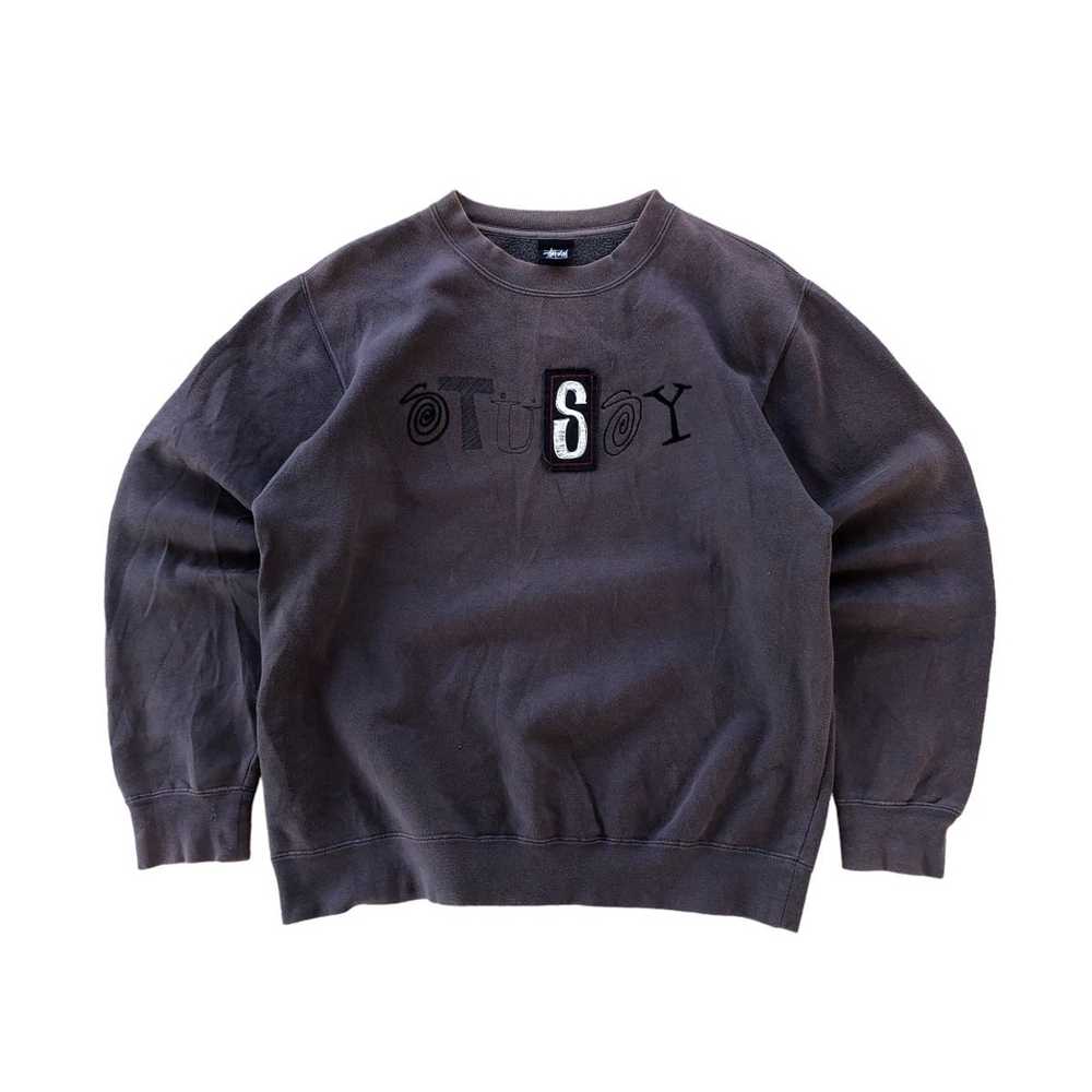 Streetwear × Stussy STUSSY Embroidery Spellout Cr… - image 1