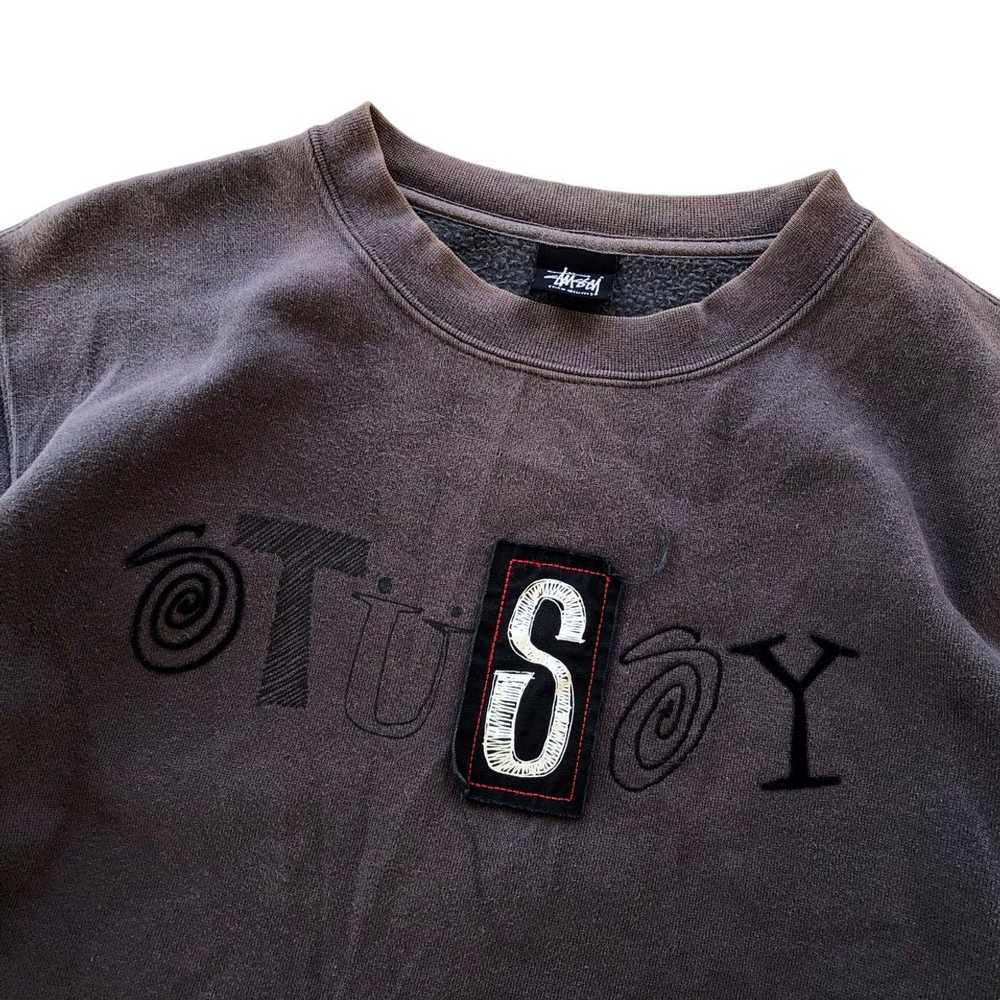 Streetwear × Stussy STUSSY Embroidery Spellout Cr… - image 5