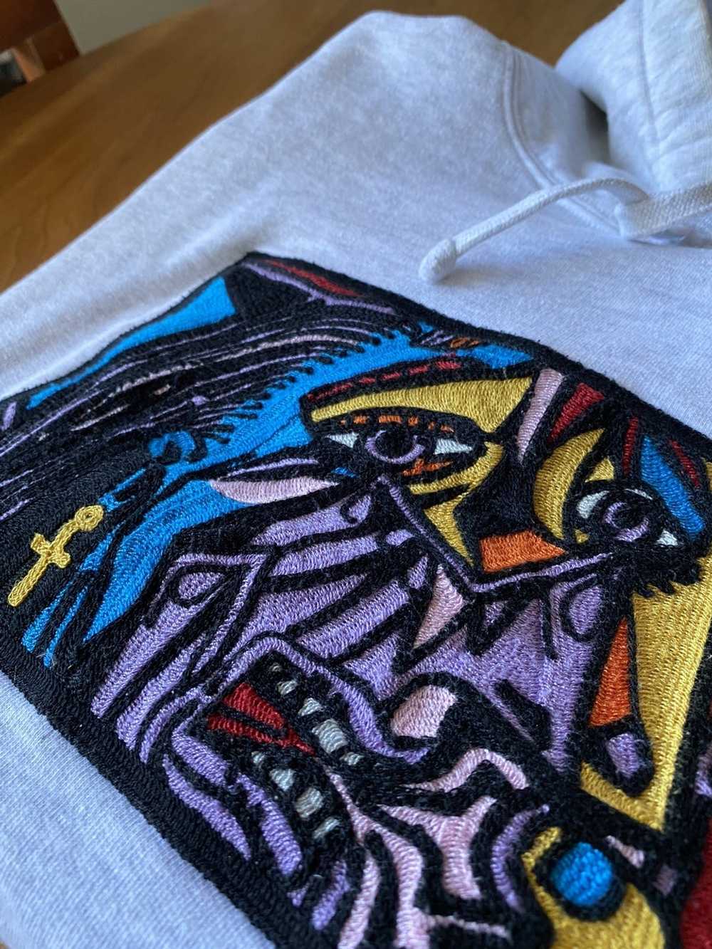Supreme Supreme Heather Grey Embroidered Abstract… - image 2