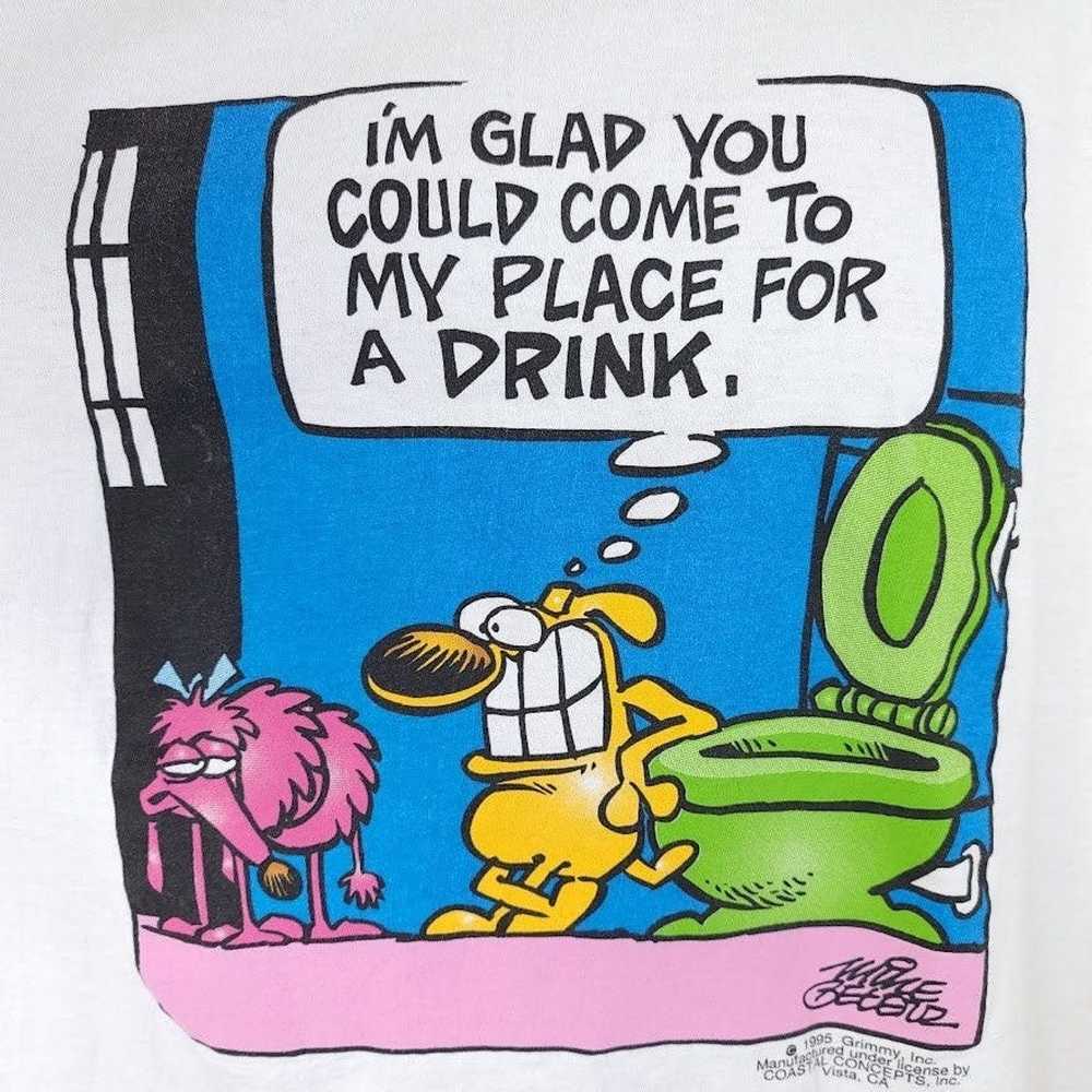 Vintage Grimmy Cartoon T Shirt Vintage 90s Drink … - image 2