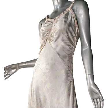 Beautiful 1930's Rayon Satin Bias Cut Gown - image 1