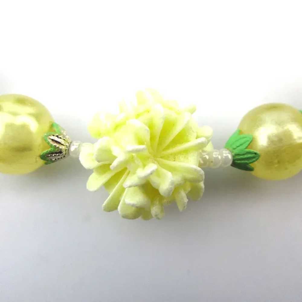 1950s Japan Popcorn Sugar Beads Necklace Earrings… - image 5