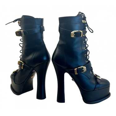 Versace Leather ankle boots