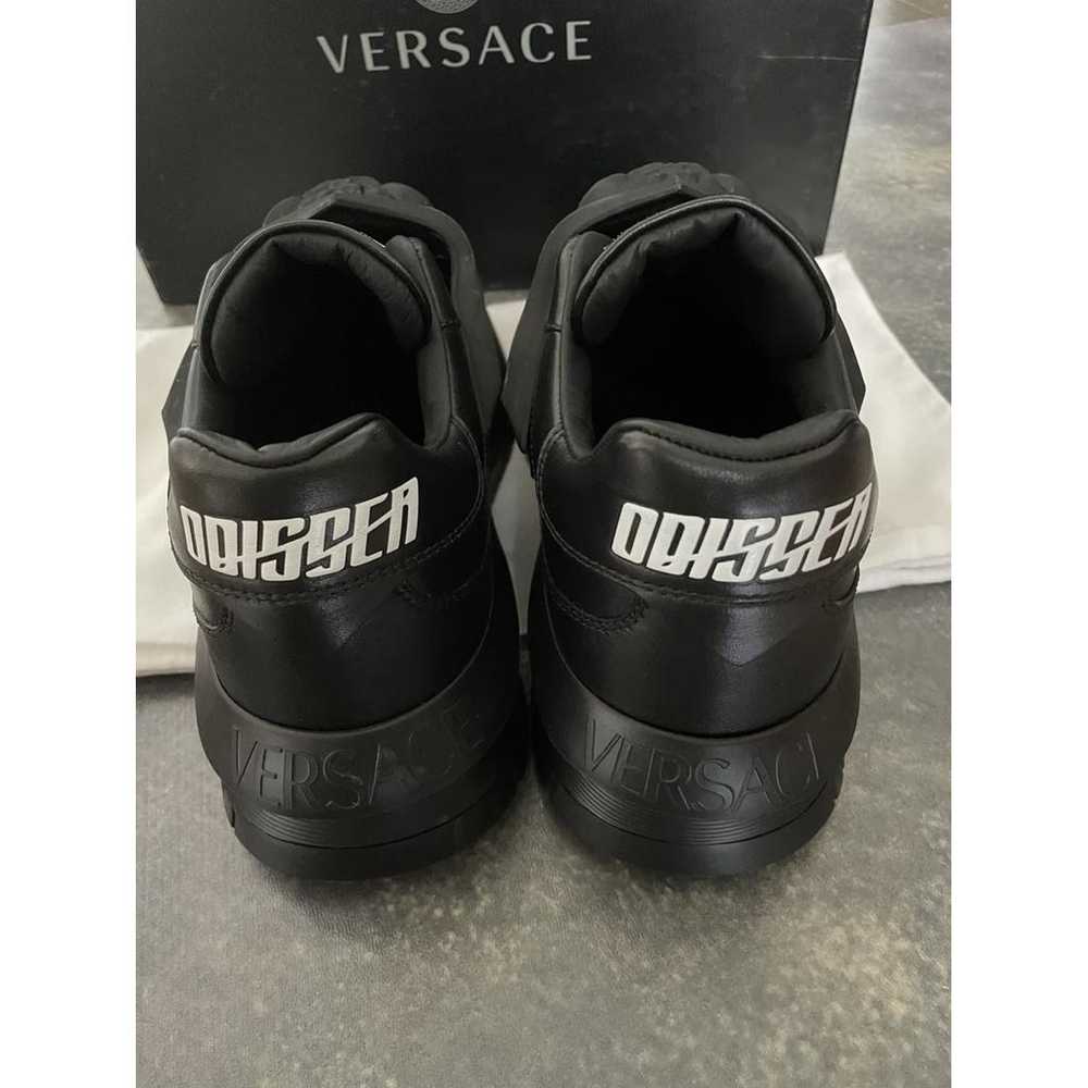 Versace Leather low trainers - image 5