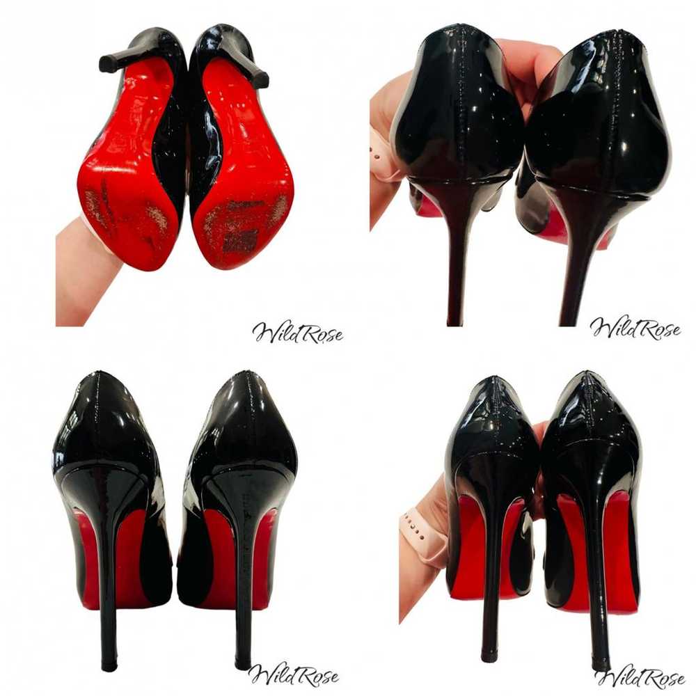 Christian Louboutin Lady Peep patent leather heels - image 10