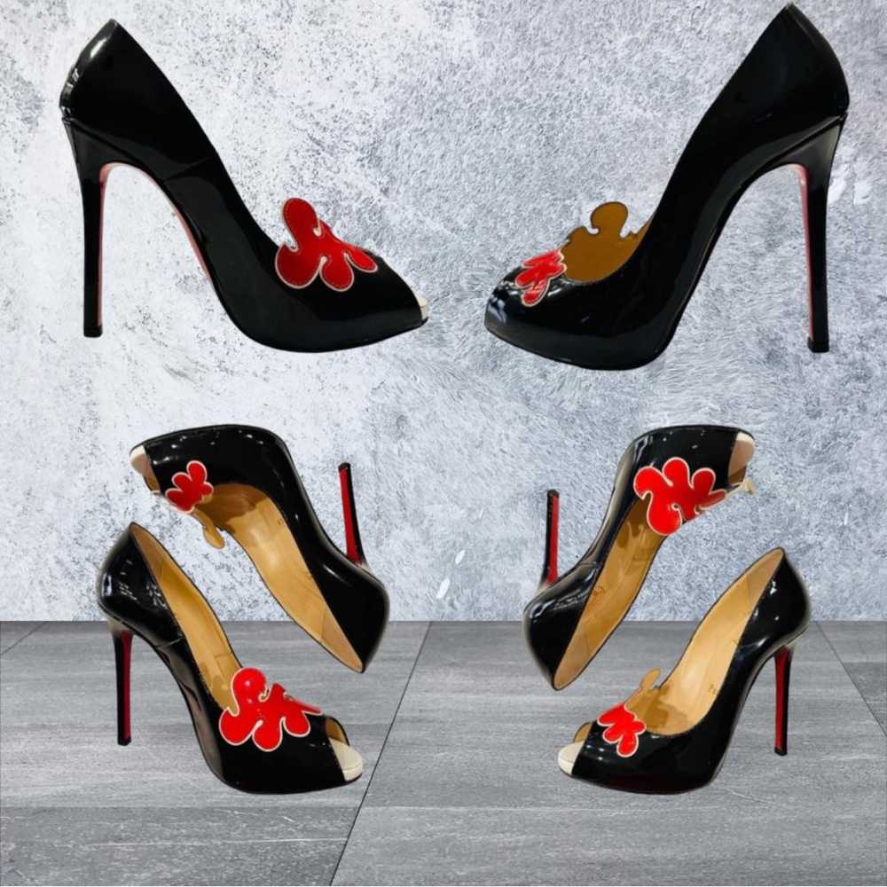 Christian Louboutin Lady Peep patent leather heels - image 4