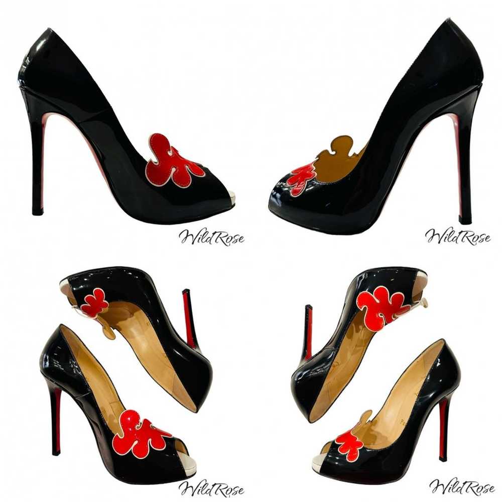 Christian Louboutin Lady Peep patent leather heels - image 8