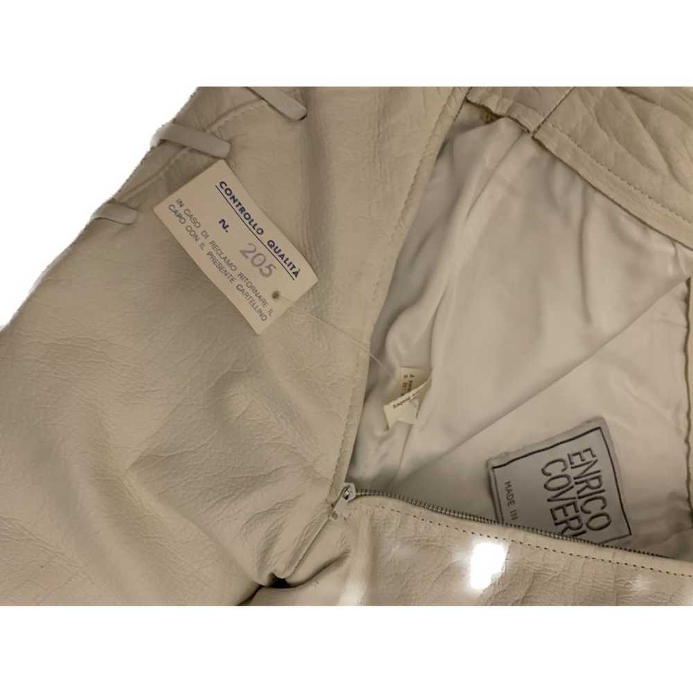 Enrico Coveri Leather suit jacket - image 2