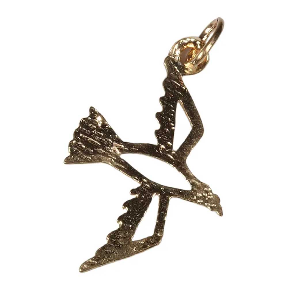 Seagull Charm in 14K Yellow Gold - image 3