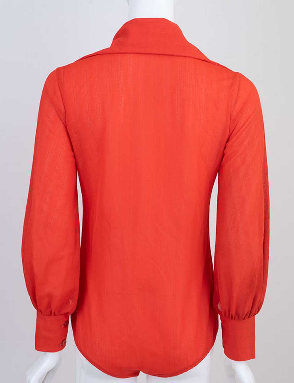 Red 1970s Bodysuit - image 3