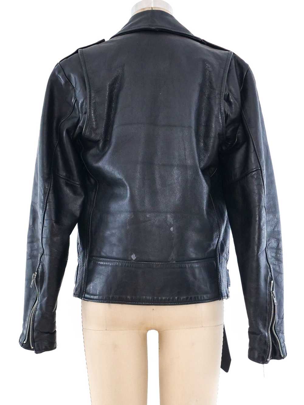 Leather Motorcycle Jacket - image 2
