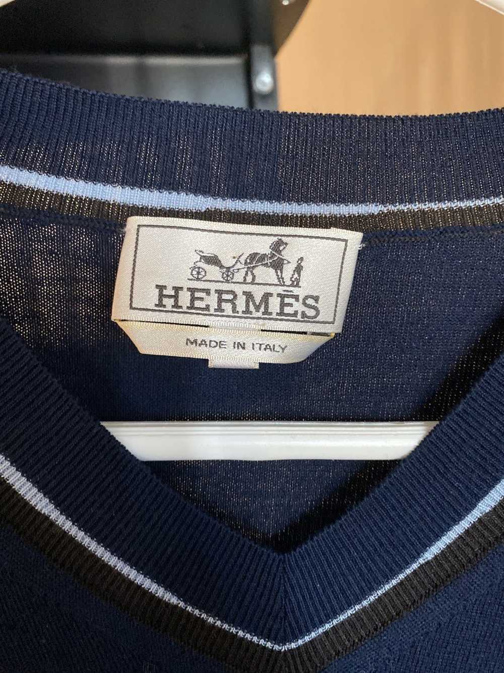 Hermes × Vintage Vintage Hermès Knitted Long Slee… - image 2